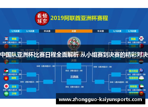 中国队亚洲杯比赛日程全面解析 从小组赛到决赛的精彩对决 中国队亚洲杯比赛日程全面解析 从小组赛到决赛的精彩对决